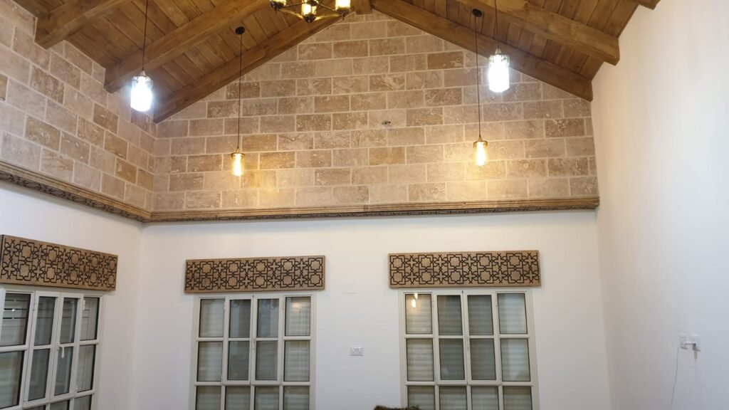 Marble Slabs in Factory – “High-quality natural marble slabs in a factory ready for cutting and polishing.”